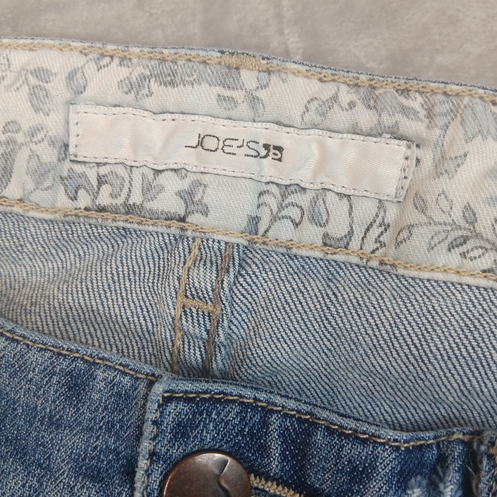 Joe's‎ Jeans Womens Sz 29 Flared Faded Distressed Fraid Denim